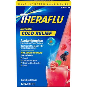 مسحوق تخفيف البرد الشديد أثناء النهار من ثيرافلو، نكهة التوت، 6 قطع in Kuwait