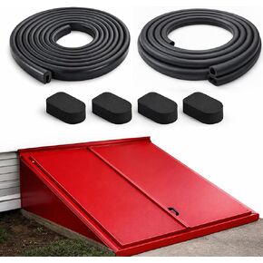 Basement Door Seal Kit for Bilco & Gordon – Replacement Weatherstrip Set with U-Shaped Gasket, Bulb Trim & Cap Seal Pads, Fits Cellar Metal Doors in Saudi Arabia