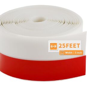 25 قدم سيليكون شريط عازل 1 بوصة عرض الطقس تجريد لباب الحمام شريط عازل نافذة الختم، لاصق سيليكون شريط مطاطي in Kuwait