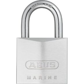 ABUS 75IB/40 قفل نحاسي مطلي بالكروم من الدرجة البحرية، تكبل من الفولاذ المقاوم للصدأ، بمفتاح مختلف in Kuwait