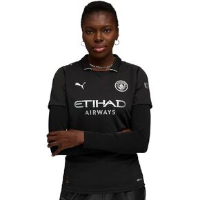 Women’s Manchester City FC 2025/26 Replica Away Soccer Jersey - Black in Kuwait