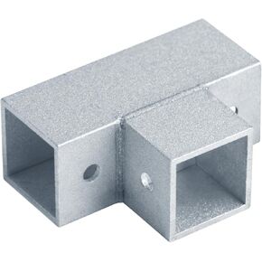 10 عبوات من موصلات أنبوب مربعة من الألومنيوم مقاس 1 بوصة، تركيب على شكل حرف T ثلاثي الاتجاهات، مشبك حاجز حاجز السياج in Kuwait