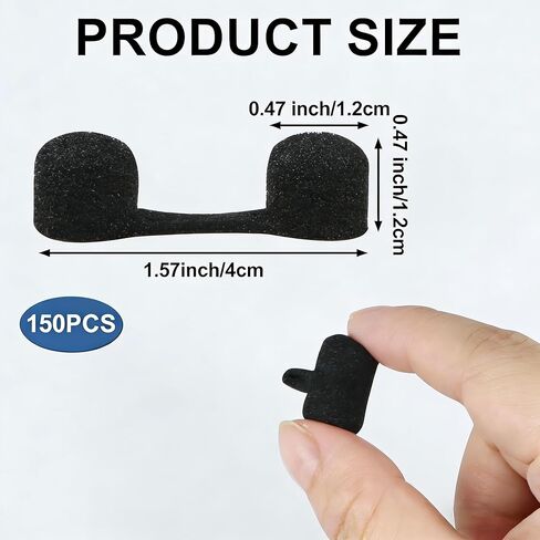 150PCS Nasal Filters, Nose Filters for dust，Nose Plugs for dust，Disposable Nose Filters Nose Plug Filter for Softness Sponge Nose Filter,for Allergies, Construction & Outdoor Activities(Black) in Saudi Arabia