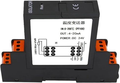 Intelligent Thermal Resistance Temperature Transmitter Signal Isolation Module Pt100 thermocouple to Current Voltage(K Type(0-1300)) in Kuwait