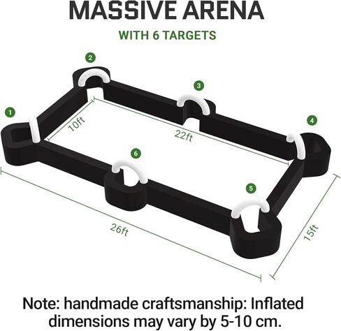 ozis نفخ كرة القدم بركة طاولة عملاقة كرة القدم ملعب البلياردو نفخ كرة القدم لعبة البلياردو الكرة مع منفاخ و 16 كرات مواد متينة للفناء الخلفي في الهواء الطلق لعبة رياضية داخلية (أسود) in Kuwait