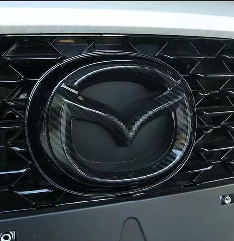 Maxdool Car الأمامي الخلفي الشعار غطاء التزيين ملصق الترتر الإطار الشريط إطار الشريط لملحقات Mazda 3 الخارجية (شعار الأمامي الأسود) in Kuwait