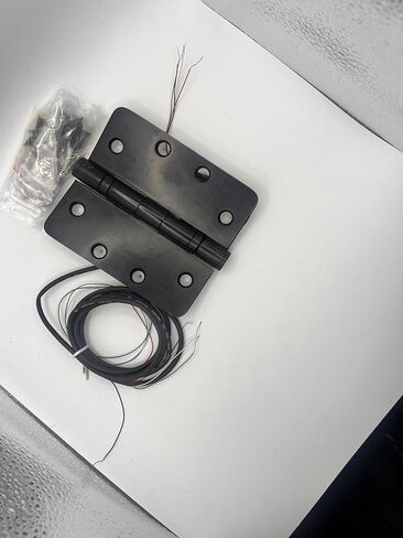 4 Wire Electrified Round Corner Hinge Black 4.5"*4" in Saudi Arabia