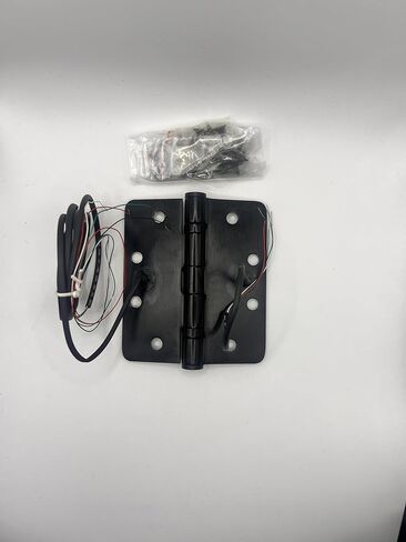 4 Wire Electrified Round Corner Hinge Black 4.5"*4" in Saudi Arabia