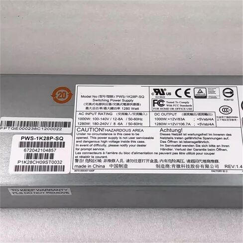 1pc for PWS-1K28P-SQ 1280W 1U Redundant Power Supply Switching PSU in Kuwait