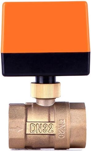 1PCS 1/2" 3/4" 1" 2" Ball Valve 220V 12V 24V 3 Line 2 Point Control Brass Ball Valve Float Valve(1-1/4",220VAC) in Kuwait