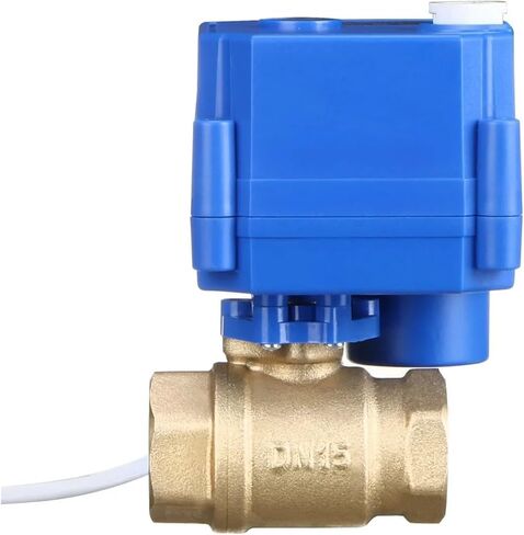 1PCS 1/2" Brass Ball Valve with Manual Function, Full Port, 9-24V AC/DC and 2-Wire Auto Return(NPT_Other_CR04) in Kuwait
