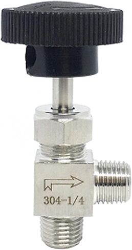 1Pcs/5Pcs 1/2" ZG Male Thread Stainless Steel 304 Valve Right Angle 90 Flow Control Valve for Water Air(1/8",2Pcs) in Kuwait