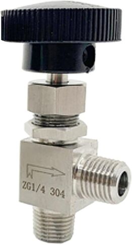 1Pcs/5Pcs 1/2" ZG Male Thread Stainless Steel 304 Valve Right Angle 90 Flow Control Valve for Water Air(1/8",2Pcs) in Kuwait
