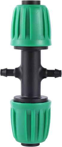 16mm PE Pipe Locked Connector Lock Nuts Garden Water Coupling 1/2'' Pipe 4/7mm Hose Fittings Garden Agriculture Irrigation Joint(DN16 to 4mm Tee) in Kuwait