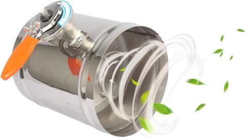 Stainless Steel 201 Manual Damper Duct Vent Air Flow Adjusting Check Valve for 3/4/5/6/8inch Pipe 51/63/80/100/125/150/200/250mm(200mm) in Kuwait