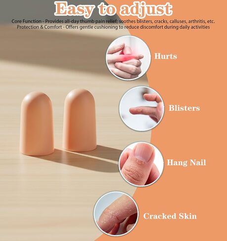 20Pcs Finger Cot, Rubber Thumb Protector, Soft Rubber Fingers Covers for Eczema, Wounds, Arthritis (Skin Color, 1.7 * 1 inch) in Saudi Arabia