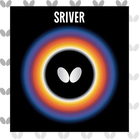 Butterfly Sriver Table Tennis Rubber | 1.5 mm, 1.7 mm, 1.9 mm, 2.1 mm, or 2.3 | Red or Black | 1 Inverted Table Tennis Rubber Sheet | Professional Table Tennis Rubber in Saudi Arabia