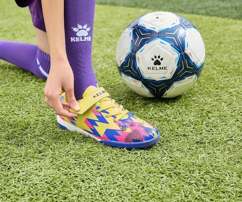KELME Kids Indoor Soccer Shoes, Unisex Boys Girls Futsal Cleats Footbal Baseball Turf Shoes in Saudi Arabia