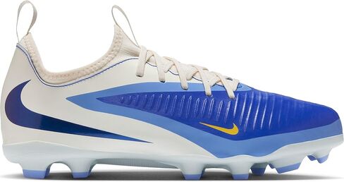 Nike Jr. Phantom 6 Low Academy LV8 Big Kids' Multi-Ground Soccer Cleats (Racer Blue/Dark Obsidian) in Saudi Arabia