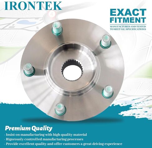 IRONTEK محور العجلة الخلفية ومجموعة المحمل (5Lug AWD) يناسب 2007-2012 لمازدا CX-7 2 قطعة 512350x2 in Saudi Arabia