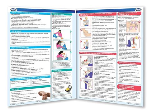 دليل الإسعافات الأولية للأطفال - الدليل المرجعي السريع الطبي من Permacharts in Kuwait