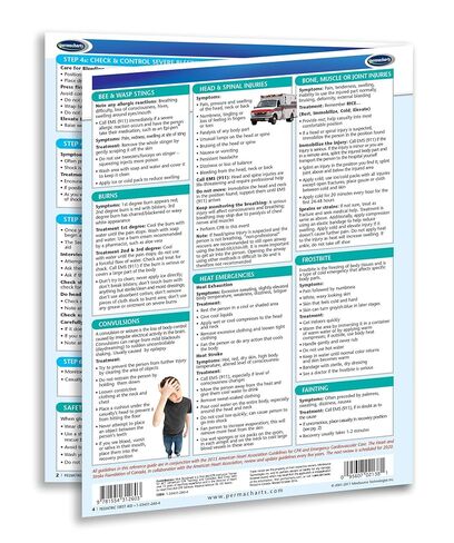 دليل الإسعافات الأولية للأطفال - الدليل المرجعي السريع الطبي من Permacharts in Kuwait