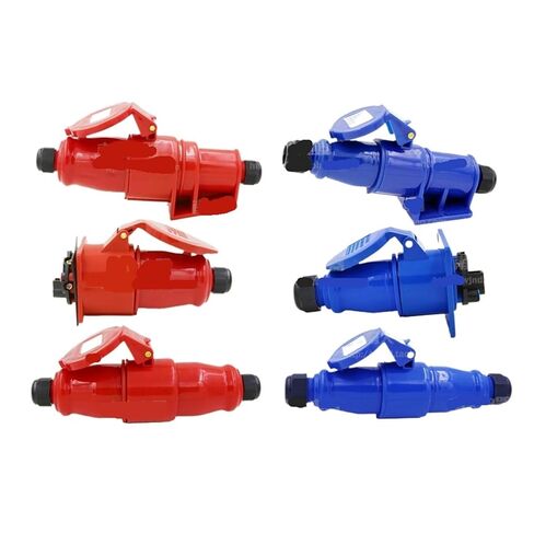 1 PCS Waterproof Industrial Plug and Socket 3-core 4-core 5-core 16A/32A Male and Female Package(3 Core 16a Open Seat Set) in Saudi Arabia