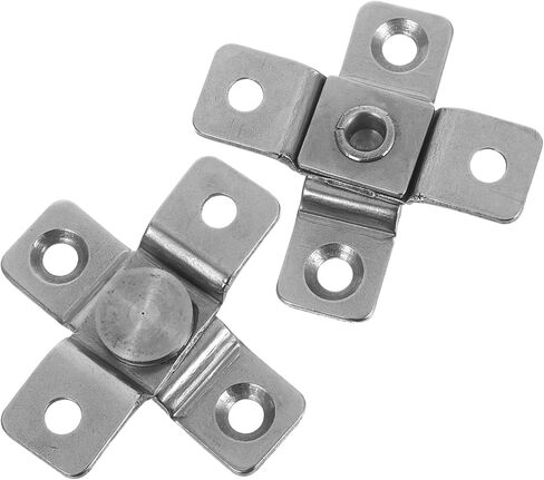 2pcs Stainless Steel Torque Shaft Hinges for Cabinet Doors, Invisible Pivot Door Hinges with 2 Newton Meter Damping Rotation, Adjustable Angle Positioning Hardware for Kitchen in Saudi Arabia