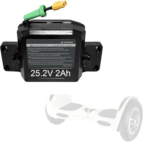 25.2￵￵V 2Ah H￵￵Over￵￵بطارية ليثيوم بديلة لألواح Jetson Hoverboards 50.4Wh طويلة الأمد تناسب 29.4V سكوتر التوازن الذاتي حجم حزمة البطارية: 6.5 * 3.2 * 1.8 بوصة in Kuwait