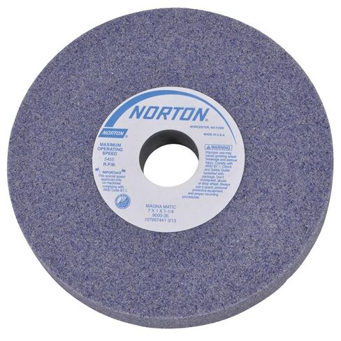 Rareelectrical Medium Grit Grinding Wheel 7" X 1" X 1-1/4" Arbor Compatible with Magna-Matic Mag-8000 Mag-8100 Mag-8200 Mag-9000 Lawn Mower Blade Sharpener Standard Blade Sharpening in Saudi Arabia