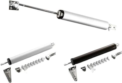 Adjustable Pneumatic Door Closer Spring Closers 100 Degrees Within Positioning Stop Buffer Closing Device(Coffee) in Saudi Arabia