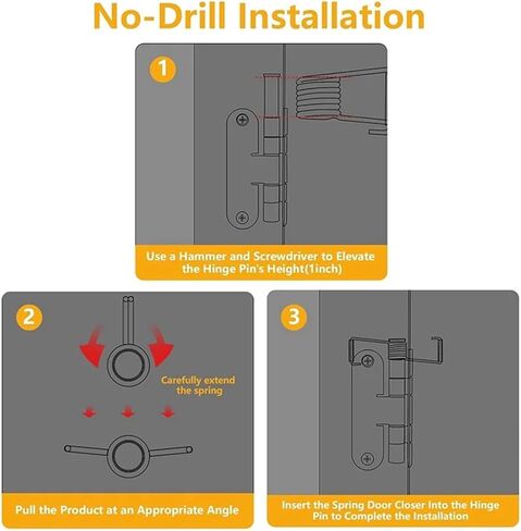B50C باب زنبركي أقرب، مفصل يناسب معظم دبوس المؤخرة، 8 قطع in Kuwait