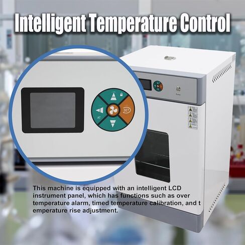 210L Lab Digital Forced Air Convection Drying Oven RT+10-300℃ Large-capacity Heating Oven Adjustable Fan Speed 220V 28.9×25.78×47 inches 3KW in Kuwait