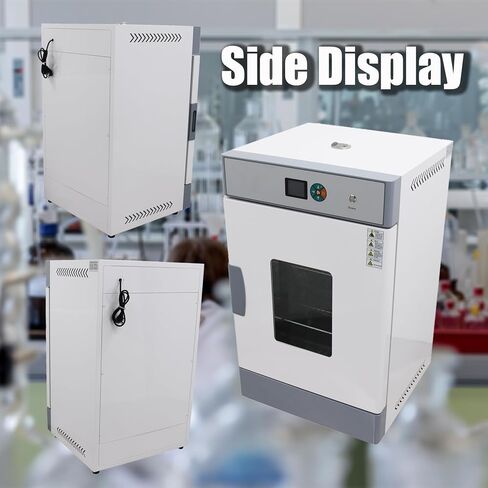 210L Lab Digital Forced Air Convection Drying Oven RT+10-300℃ Large-capacity Heating Oven Adjustable Fan Speed 220V 28.9×25.78×47 inches 3KW in Kuwait