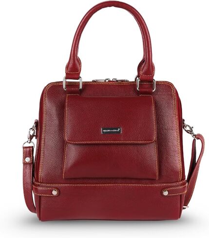 Ladies Handbags for Women Tote Bag – Leather Purses, Shoulder or Crossbody, Black, Red, Dark Green, Dark Brown in Saudi Arabia