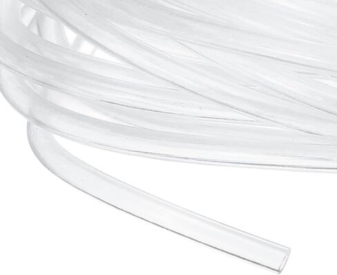 uxcell Clear PVC Tubing, 0.8mm ID x 1.5mm OD - 12.5ft PVC Tube Lightweight Vinyl Hose, Transparent Flexible Plastic Water Tubing for Air Oil Water Transfer Aquarium Irrigation in Saudi Arabia