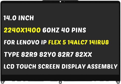 بديل لجهاز Lenovo IdeaPad Flex 5-14ALC7 5-14IAU7 5-14ABR8 5-14IRU8 Gen 7 82R9 82R7 82TA Series شاشة LCD 1920x1200 14.0 بوصة لوحة عرض LED in Saudi Arabia
