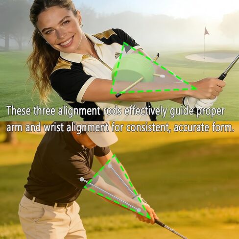 Golf Swing Training Aid - The Connector Golf Training Aid,Enhance Coordination & Muscle Memory, Suitable for All Skill Levels, Portable & Lightweight Desig in Saudi Arabia