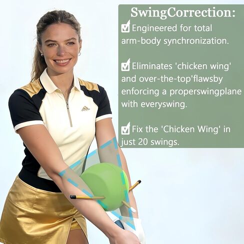 Golf Swing Training Aid - The Connector Golf Training Aid,Enhance Coordination & Muscle Memory, Suitable for All Skill Levels, Portable & Lightweight Desig in Saudi Arabia