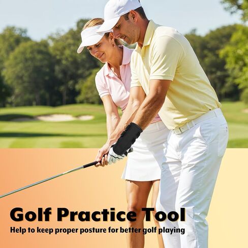 Golf Wrist Brace Golf Swing Alignment Arm Band - Wrist Correction Aid Training Equipment Swing Hand Gesture Practice Tool for Beginner Golfers Training on L to L Swing Practice in Kuwait