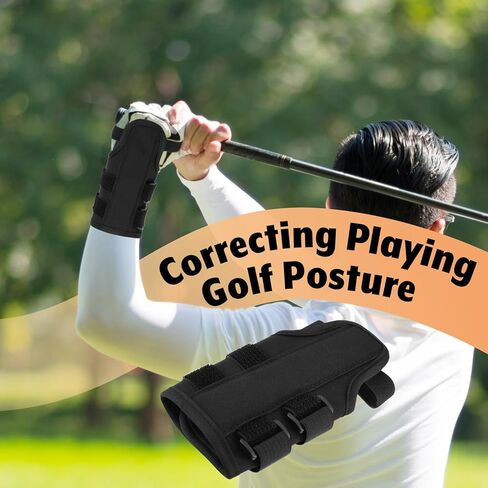 Golf Wrist Brace Golf Swing Alignment Arm Band - Wrist Correction Aid Training Equipment Swing Hand Gesture Practice Tool for Beginner Golfers Training on L to L Swing Practice in Kuwait
