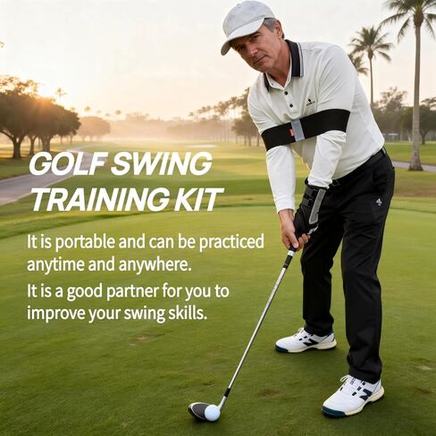 3-Piece Golf Wrist Trainer,Arm Band Kit & Golf Grip -Golf Swing Posture Corrector Training Aid for Men Women Beginners,Premium Gift Box Packaging. in Saudi Arabia
