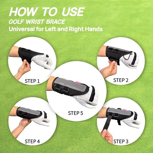 3-Piece Golf Wrist Trainer,Arm Band Kit & Golf Grip -Golf Swing Posture Corrector Training Aid for Men Women Beginners,Premium Gift Box Packaging. in Saudi Arabia