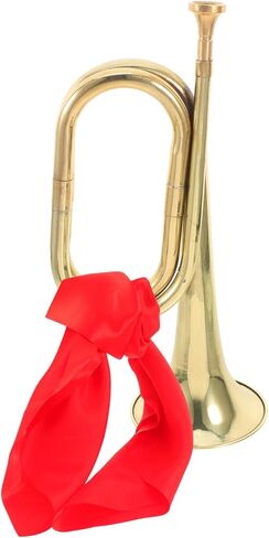 Luxshiny Copper Alloy Bugle Horn for Beginners Lightweight Traditional Military Wind Instrument with Accurate Timbre Easy to Play for Youth and Student Bands in Saudi Arabia
