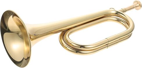 Copper Bugle Trumpet for School Band, Beginner Military Horn Musical Instrument, 1Pcs Copper Horn for Band Orchestra Use in Saudi Arabia