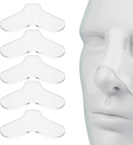 5 Pack Nasal Pads for CPAP Mask, Universal CPAP Nose Pads, Reusable & Washable CPAP Nose Cushion Protector, Trim-to-Fit Gel Nose Pad, Comfort & Reduces Irritation in Kuwait