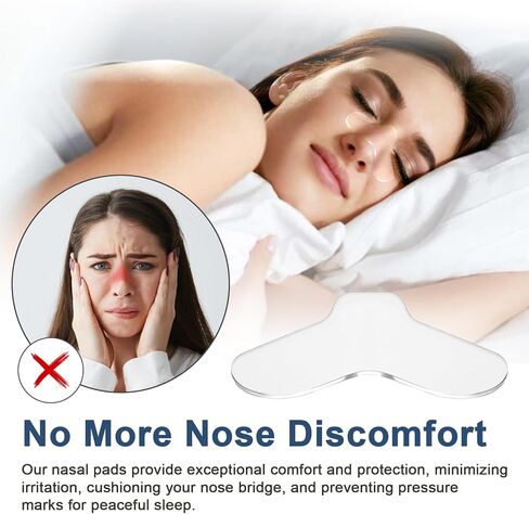 5 Pack Nasal Pads for CPAP Mask, Universal CPAP Nose Pads, Reusable & Washable CPAP Nose Cushion Protector, Trim-to-Fit Gel Nose Pad, Comfort & Reduces Irritation in Kuwait