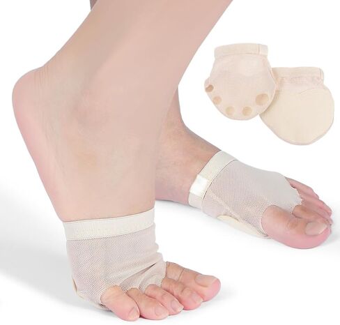 1 Pair Dance Half Soles, Medium Beige Foot Undies Toe Padding, Forefoot Cushion Paws Lyrical Ballet Contemporary Gymnastics Belly Dance in Saudi Arabia