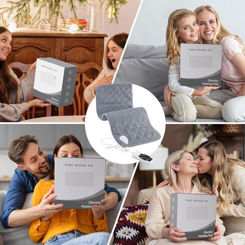 Heating Pad for Back Neck Shoulder Pain, Electric Heating Pad Auto Shut Off, Fast Heat, Large Heating Pad Gifts for Women Men, Machine Washable, Overheat Protection-12''×24'' in Saudi Arabia