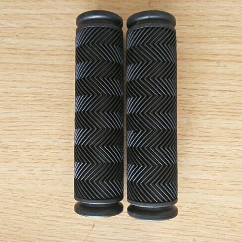 2pcs Rubber Bike Handlebar Grips Cover Mountain Bicycle Handles Anti-Skid Bicycles Bar Grips Fixed Gear Bicycle Parts（Length: 4.7in，Inner Diameter: 0.87in） in Saudi Arabia